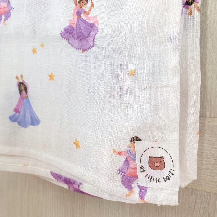 2-Pack Dancers Organic Cotton & Bamboo Muslin Swaddle Blankets